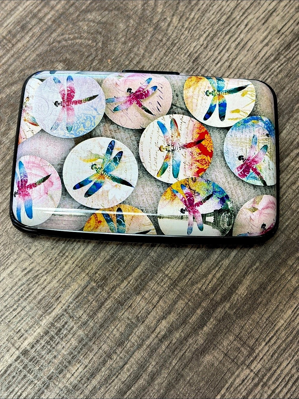 🔥5 for $25🔥 Z tech Aluminum Wallet Dragonfly Print